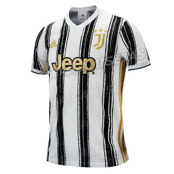 Tailandia Camiseta Juventus 1ª 2020/21 Blanco Negro